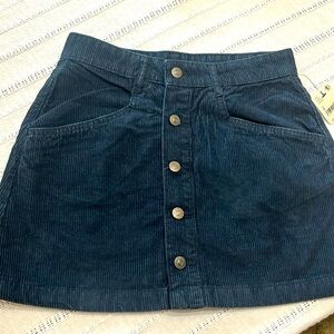 Free People Corduroy Skirt Navy Sizes 2 & 4